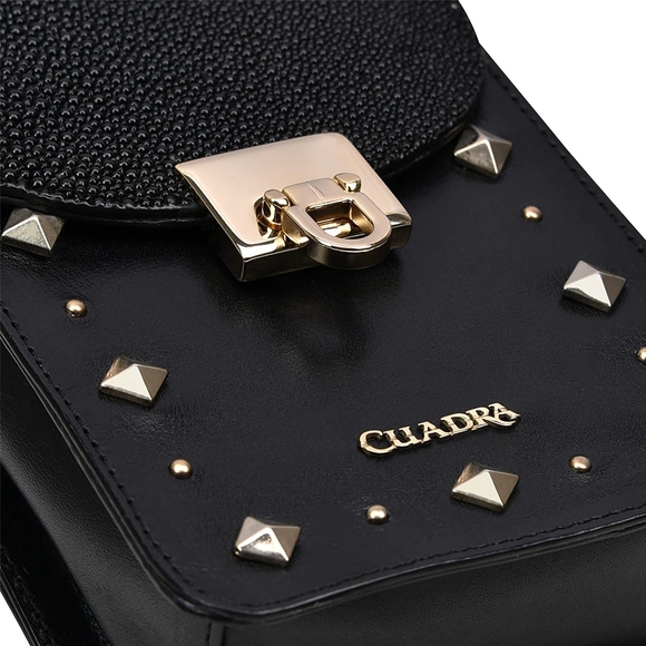 Cuadra Black Crossbody Bag - Picture 6 of 6